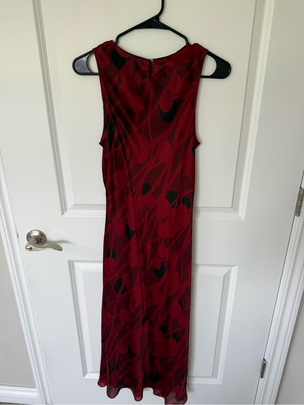 Calvin Klein Vintage Y2K Sheer Slip Abstract Print Silk Dress 6